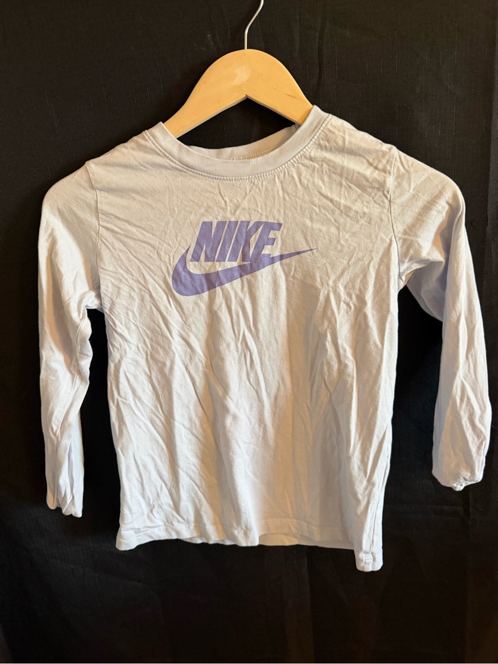 Nike Long-Sleeve Tee with Lavender Logo